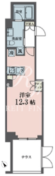 メゾンビスタ渋谷宇田川 101 間取り図
