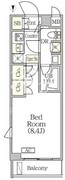 アジールコート方南町テラス 201 間取り図
