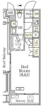アジールコート方南町テラス 501 間取り図
