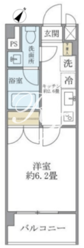 コスモリード西馬込レジデンス 211 間取り図