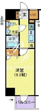 ジェノヴィア新宿グリーンヴェール 801 間取り図