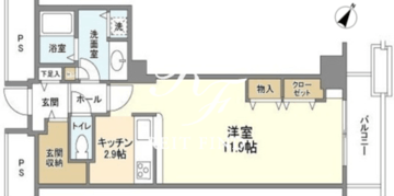 トルナーレ日本橋浜町 4103 間取り図