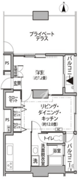 東雲キャナルコートCODAN 12-811 間取り図