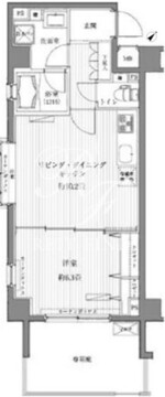メゾンカルム西新宿 101 間取り図