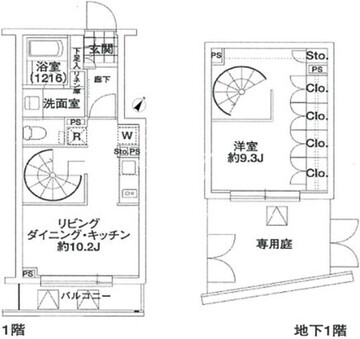 エルスタンザ代々木 103 間取り図