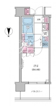 レジディア品川シーサイド 707 間取り図