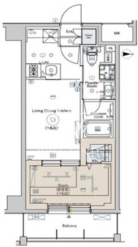 シーフォルム高田馬場2 403 間取り図