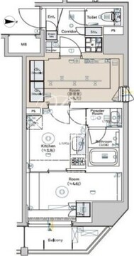 シーフォルム高田馬場2 304 間取り図