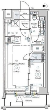シーフォルム高田馬場2 702 間取り図