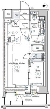 シーフォルム高田馬場2 602 間取り図