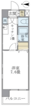 イーストコート芝 406 間取り図
