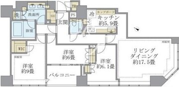 ブリリア一番町 1201 間取り図