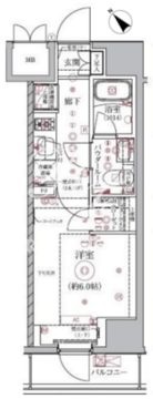 アルテシモピトレ 302 間取り図