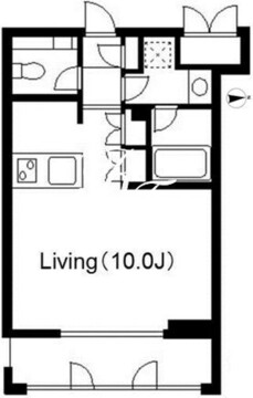 コンフォート白金台 304 間取り図