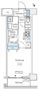 ルミシティ月島 502 間取り図