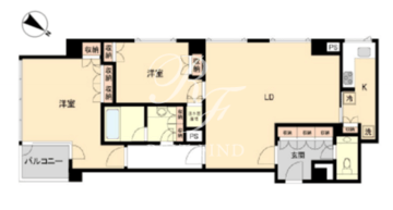 ストーリア赤坂 309 間取り図