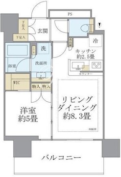 シティタワーズ板橋大山 S-710 間取り図