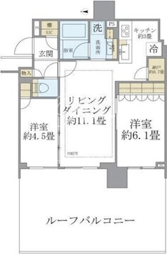シティタワーズ板橋大山 S-402 間取り図
