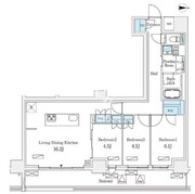 フロンティアレジデンス錦糸公園 202 間取り図