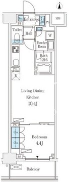 フロンティアレジデンス錦糸公園 214 間取り図