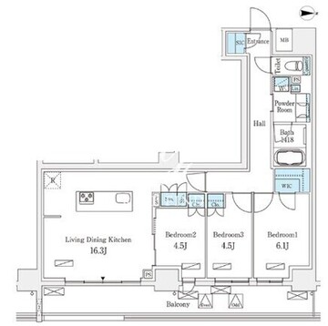 フロンティアレジデンス錦糸公園 619 間取り図