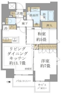 ブリリア上野プレイス 1102 間取り図