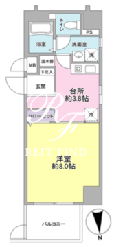 ヴェルデ東日本橋 205 間取り図