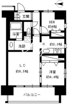 パークキューブ東品川 215 間取り図