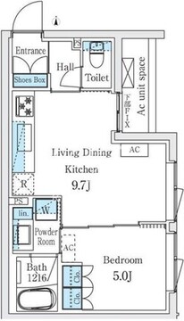 スタンズ柿の木坂 312 間取り図