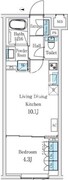 スタンズ柿の木坂 209 間取り図