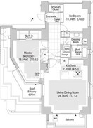 パークフラッツ渋谷神山町 901 間取り図