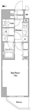 アスール北上野 403 間取り図