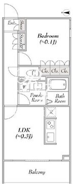 ルミークアン南麻布 615 間取り図