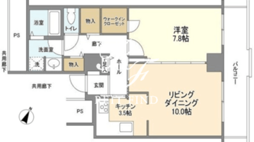 トルナーレ日本橋浜町 4304 間取り図