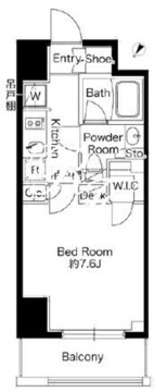 グランパセオ蔵前 1202 間取り図