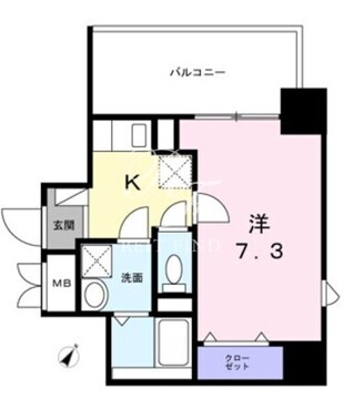ロータス ザ・レジデンス入谷 204 間取り図