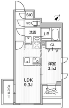 コンポジット渋谷初台 103 間取り図