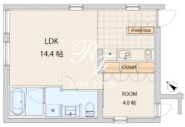 エスセナーリオ若松町 301 間取り図