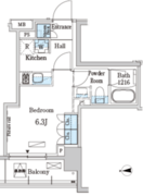 パークアクシス錦糸町ウエスト 510 間取り図