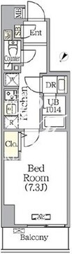 プライムガーデン赤塚 302 間取り図