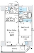 プライムブリス巣鴨 201 間取り図