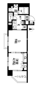 ルクレ東上野レジデンス 1001 間取り図