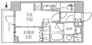 シーズンフラッツ菊川 804 間取り図
