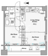 レジディア錦糸町2 1003 間取り図 ?>