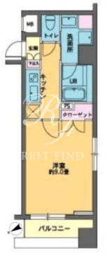 カスタリア人形町2 507 間取り図