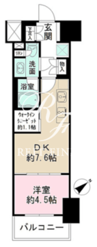 ザ・パークワンズ渋谷本町 702 間取り図