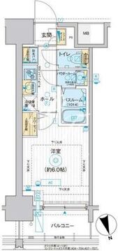 エスタート品川南大井 1014 間取り図