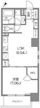 ルクレ新川レジデンス 1101 間取り図
