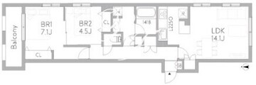 グランデュオ田園調布6 202 間取り図