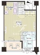 パークアクシス恵比寿 309 間取り図